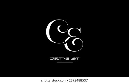 CE, EC, C, E abstract letters logo monogram