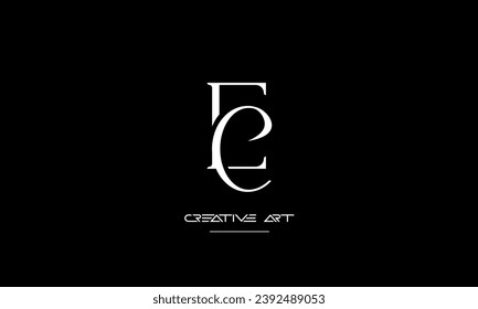 CE, EC, C, E abstract letters logo monogram