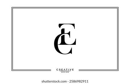 CE, EC, C, E, Abstract Letters Logo Monogram