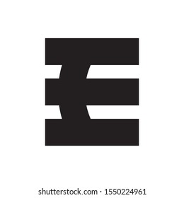 CE or EC letter logo design vector
