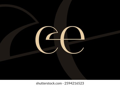 CE or EC letter logo icon design. Classic style luxury initials monogram.