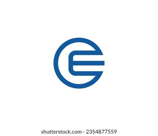 CE EC logo design vector template