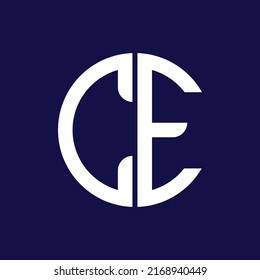 CE European Conformity certification mark, vector illustration