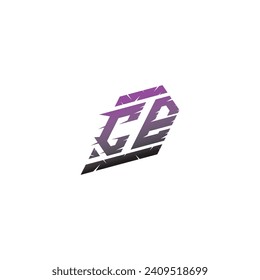 Ideas de inspiración para el logotipo de apoyo inicial CE para el equipo de juegos, youtube, twitch