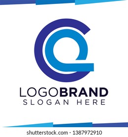 Ce Initial Letter Logo Icon Vector template