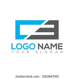 CE Letter Design Logo Design Template EPS File 