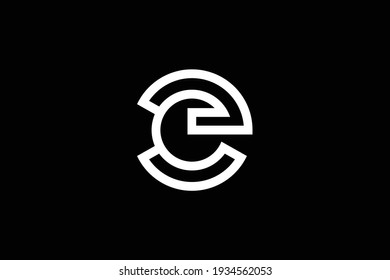 Ce Letter Logo Design On Luxury Stock Vector (Royalty Free) 1934562053 ...