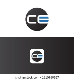 CE Letter Logo Design Template Vector