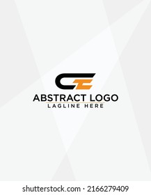 Logo de la carta CE - Logo de la carta inicial CE con colorido para la industria creativa, web, negocios y empresa - 
 Logotipo de carta CE C E con plantilla de vectores de tipografía empresarial moderna creativa 