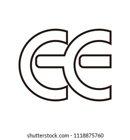ce letter vector logo