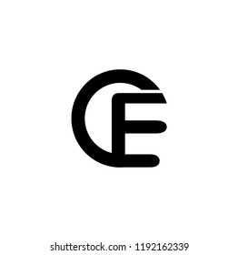 Ce Letter Vector Logo Stock Vector (Royalty Free) 1192162339 | Shutterstock