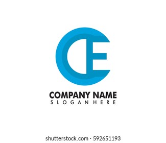 Ce Letters Logo C E Letter Stock Vector (Royalty Free) 592651193 ...