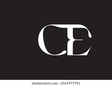 CE logo Design Template Vector Graphic Branding Element.
