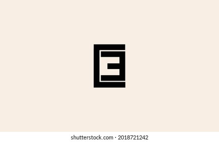 CE logo letter design. EC logo monogram initials letter concept. CE icon logo design
