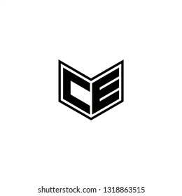 CE Logo Letters initial Designs Template