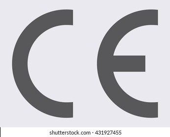 CE mark symbol . Vector illustration