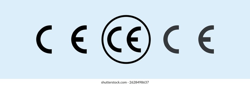 Ce marking flat style icon vector design