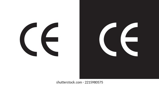 CE Marking Icon Vector In Clipart Concept