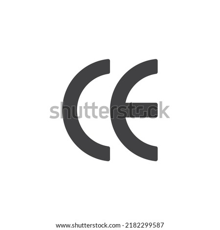 CE marking vector icon. filled flat sign for mobile concept and web design. European Commission glyph icon. Symbol, logo illustration. Vector graphics