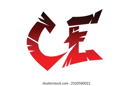 CE modern logo vector free