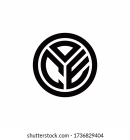 CE monogram logo with circle outline design template isolated on white background