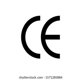 CE symbol vector icon illustration