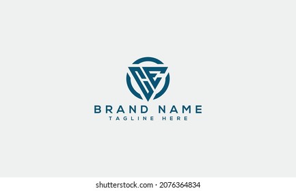 Logo de vector de carta comercial creativo único de CE