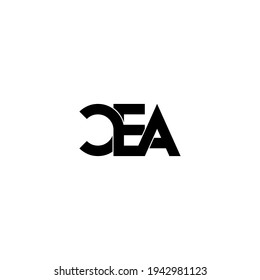 diseño original del logotipo de monograma de la letra cea