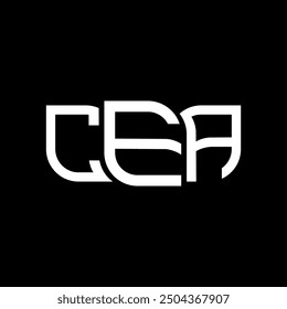 Diseño del logotipo de CEA, logotipo simple y moderno de CEA. Diseño de alfabeto lujoso de CEA  