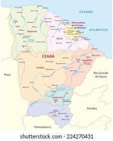 ceara administrative map