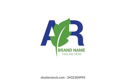 Ceative Alphabet letters Initials monogram logo  AR