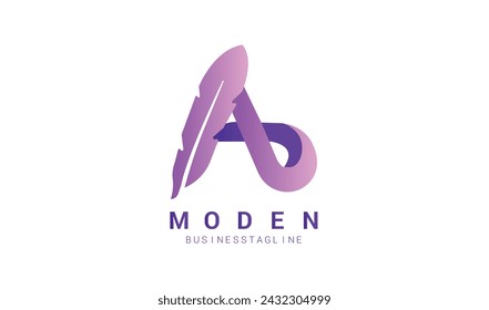 Letras del alfabeto creativas Iniciales monograma logo A