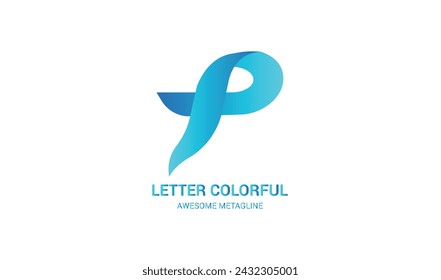 Kreative Alphabetbuchstaben Initialen Monogramm Logo P