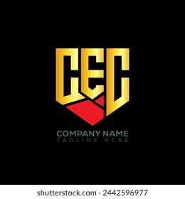 CEC letter logo abstract design. CEC unique design. CEC.

