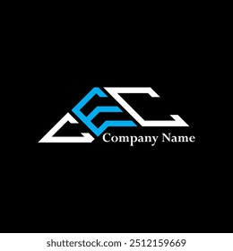 Diseño del logotipo de CEC, logotipo simple y moderno de CEC. Diseño de alfabeto de lujo CEC  