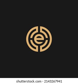 CED Letter Logo Design with Creative Modern Trendy Typography and monogram logo.
