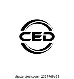 CED Logo Design, Inspiration for a Unique Identity. Modern Elegance and Creative Design. Watermark Your Success with the Striking this Logo.