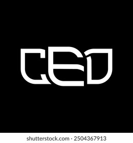 CED logo design, CED simple and modern logo. CED luxurious alphabet design  