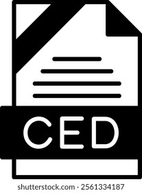 CED Solid Style Icon Design