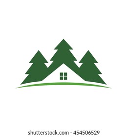 cedar and home logo vector.