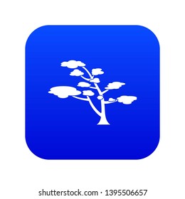 Cedar icon digital blue for any design isolated on white vector illustration