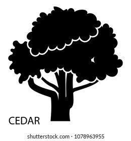 Cedar icon. Simple illustration of cedar vector icon for web