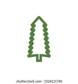 Cedar tree graphic design template vector isolated