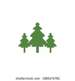 Plantilla de diseño de logotipo de ilustración de árbol de cedro