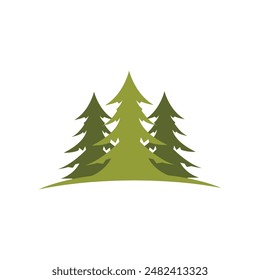 Cedar tree Logo template vector icon illustration design