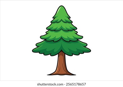 cedar vector,  icon vector illustration, cedar silhouette of a cedar isolated on a white background, eps, png, vector,