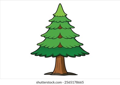 cedar vector,  icon vector illustration, cedar silhouette of a cedar isolated on a white background, eps, png, vector,