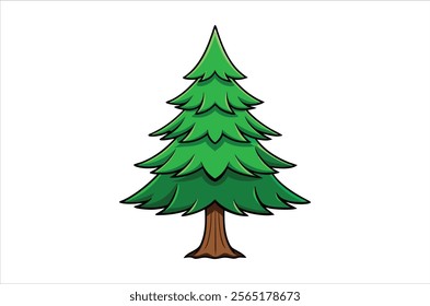 cedar vector,  icon vector illustration, cedar silhouette of a cedar isolated on a white background, eps, png, vector,