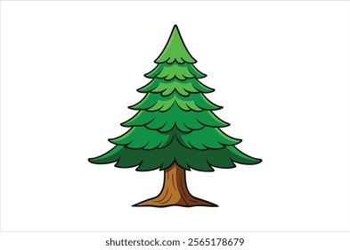 cedar vector,  icon vector illustration, cedar silhouette of a cedar isolated on a white background, eps, png, vector,