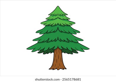 cedar vector,  icon vector illustration, cedar silhouette of a cedar isolated on a white background, eps, png, vector,